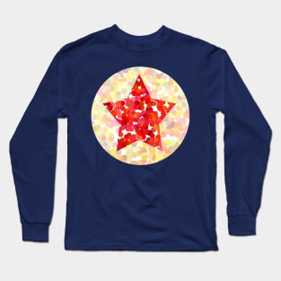 Red Dotty Star Long Sleeve T-Shirt